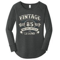 Born In 1937 Vintage Classic Dude 85th Years Old Birthday Women's Perfect Tri Tunic Long Sleeve Shirt