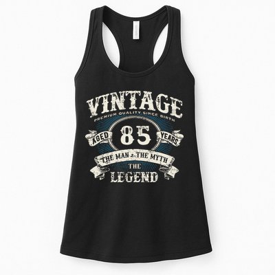 Born In 1937 Vintage Classic Dude 85th Years Old Birthday Womens Tank Top