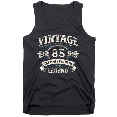 Born In 1937 Vintage Classic Dude 85th Years Old Birthday Tank Top