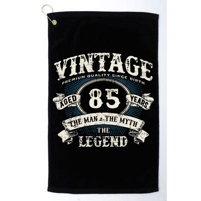 Born In 1937 Vintage Classic Dude 85th Years Old Birthday Golf Towel