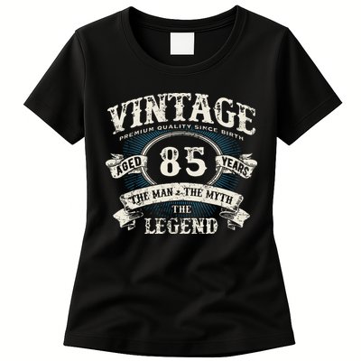 Born In 1937 Vintage Classic Dude 85th Years Old Birthday Womens T-Shirt