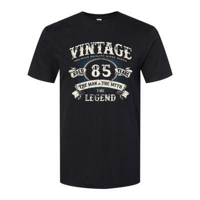 Born In 1937 Vintage Classic Dude 85th Years Old Birthday Softstyle® CVC T-Shirt