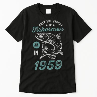 Born In 1959 62 Years Old Vintage 62nd Birthday Fisherman Tall T-Shirt
