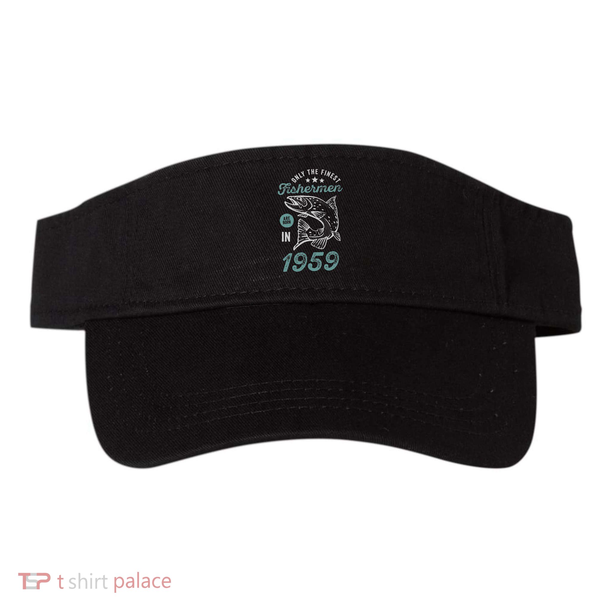Born In 1959 62 Years Old Vintage 62nd Birthday Fisherman Visor