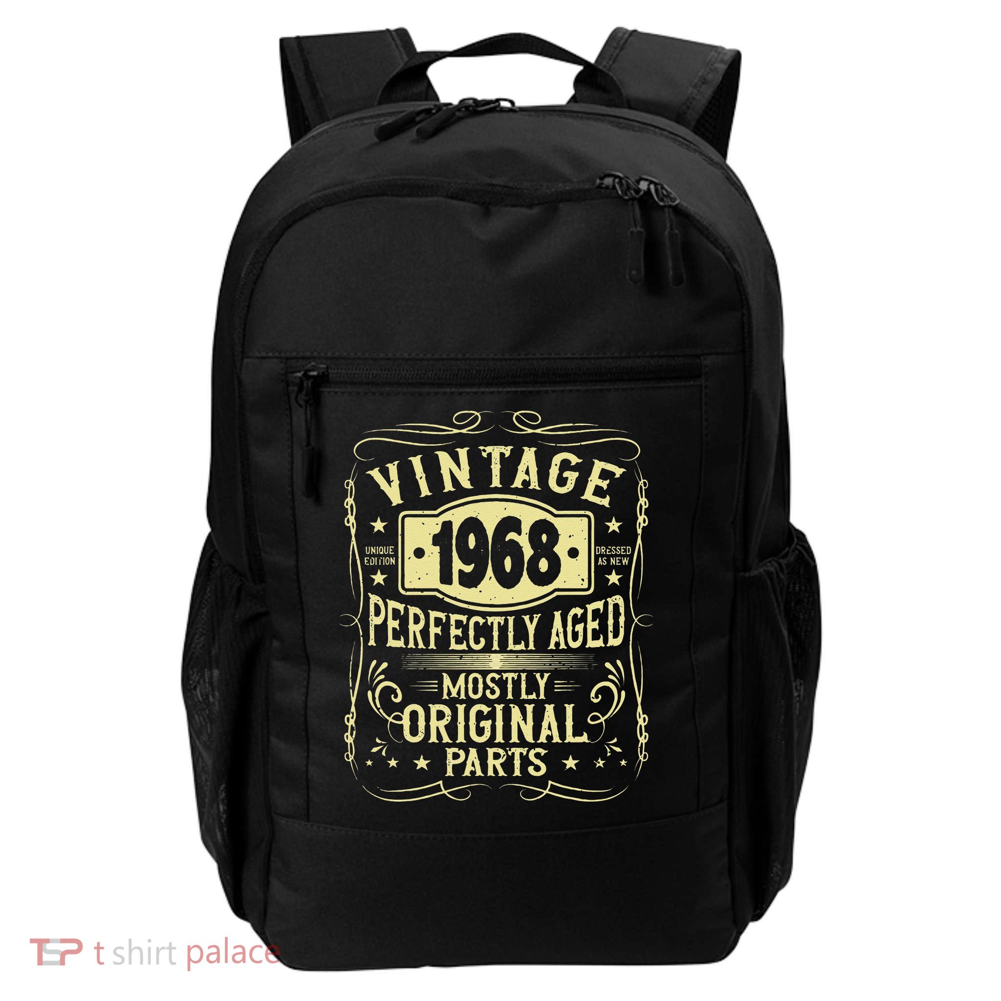 Born In 1968 Birthday, Vintage, Perfectly Aged, Made In 1968 Backpack