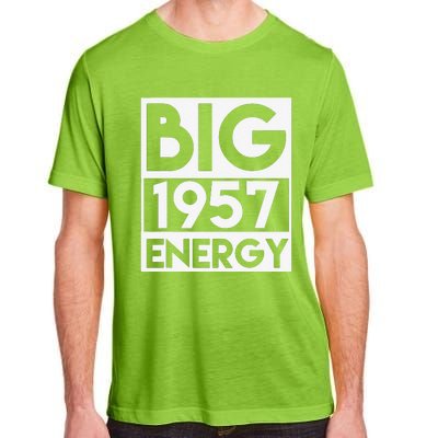 Born In 1957 Birthday 66 Year Old 66th Birthday Energy Adult ChromaSoft Performance T-Shirt