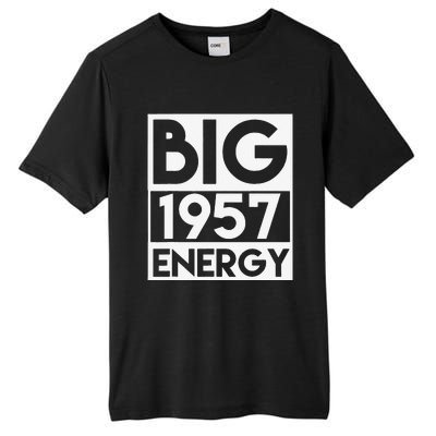 Born In 1957 Birthday 66 Year Old 66th Birthday Energy Tall Fusion ChromaSoft Performance T-Shirt