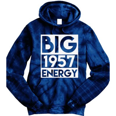 Born In 1957 Birthday 66 Year Old 66th Birthday Energy Tie Dye Hoodie