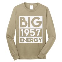 Born In 1957 Birthday 66 Year Old 66th Birthday Energy Long Sleeve Shirt