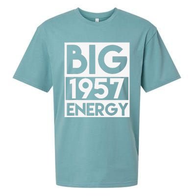 Born In 1957 Birthday 66 Year Old 66th Birthday Energy Sueded Cloud Jersey T-Shirt