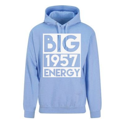 Born In 1957 Birthday 66 Year Old 66th Birthday Energy Unisex Surf Hoodie