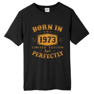 Born In 1973 50 Years Old 50th Birthday Gifts For Tall Fusion ChromaSoft Performance T-Shirt