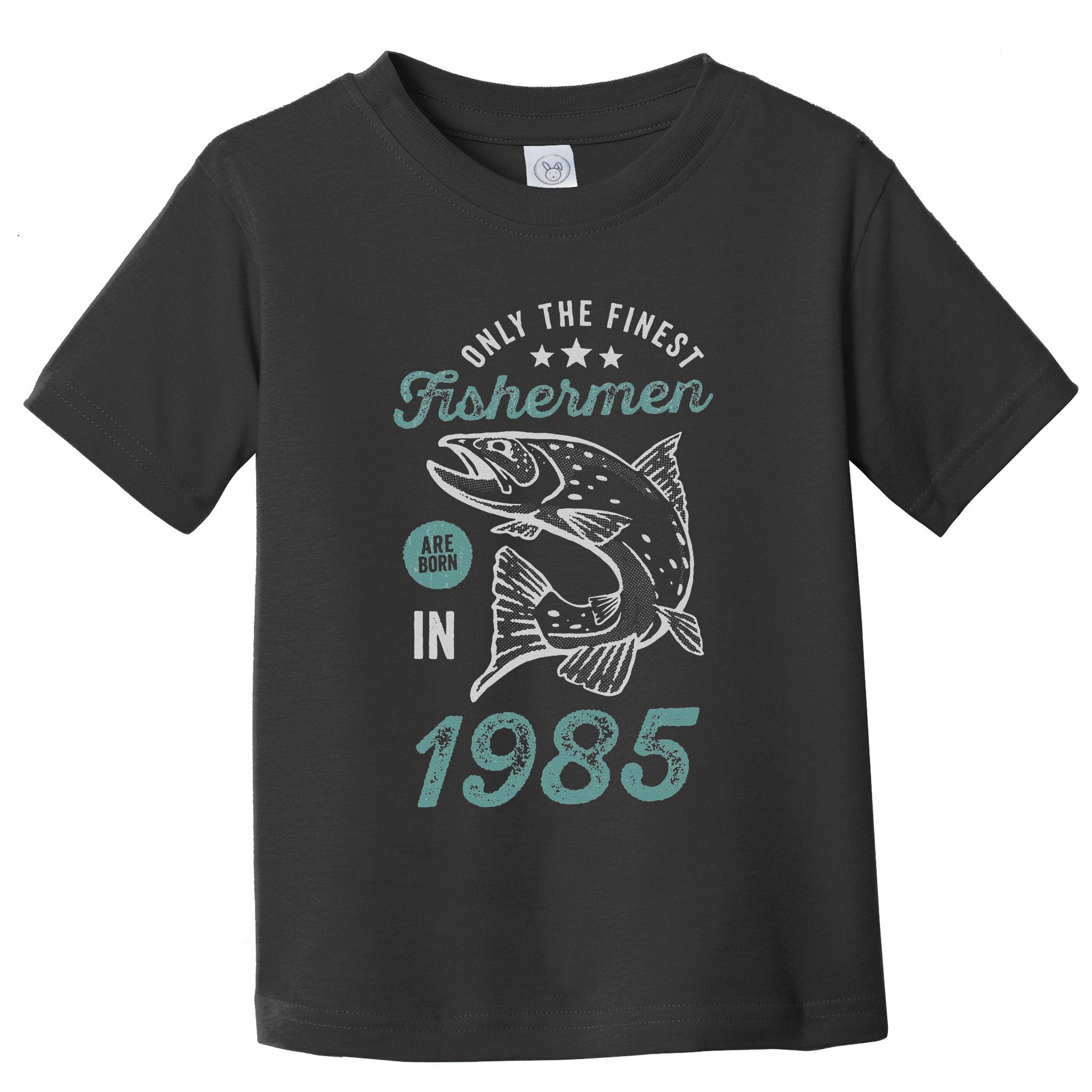 Born In 1985 36 Years Old Vintage 36th Birthday Fisherman Toddler T-Shirt