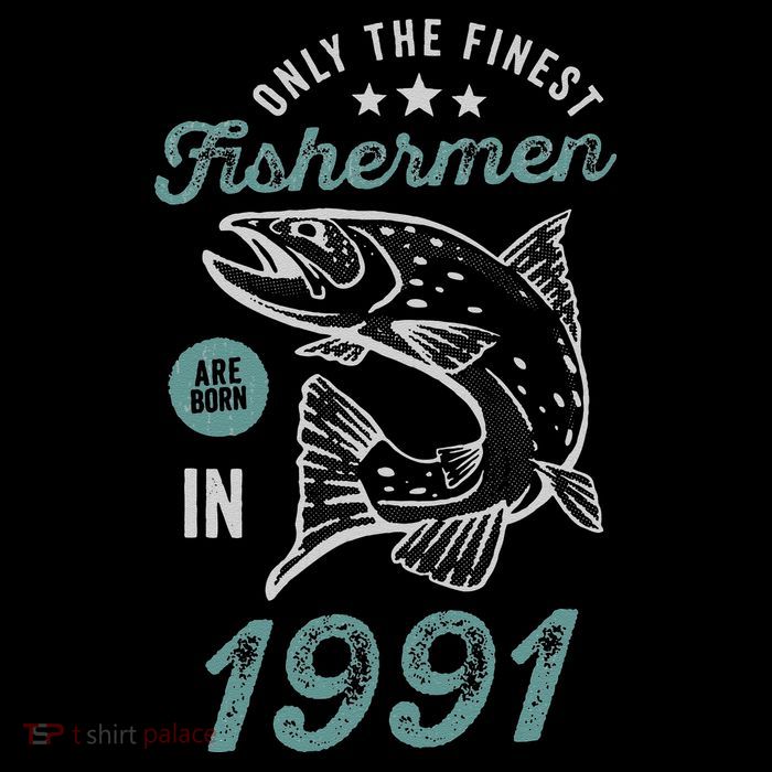 Born In 1991 30 Years Old Vintage 30th Birthday Fisherman Flatbill Hat