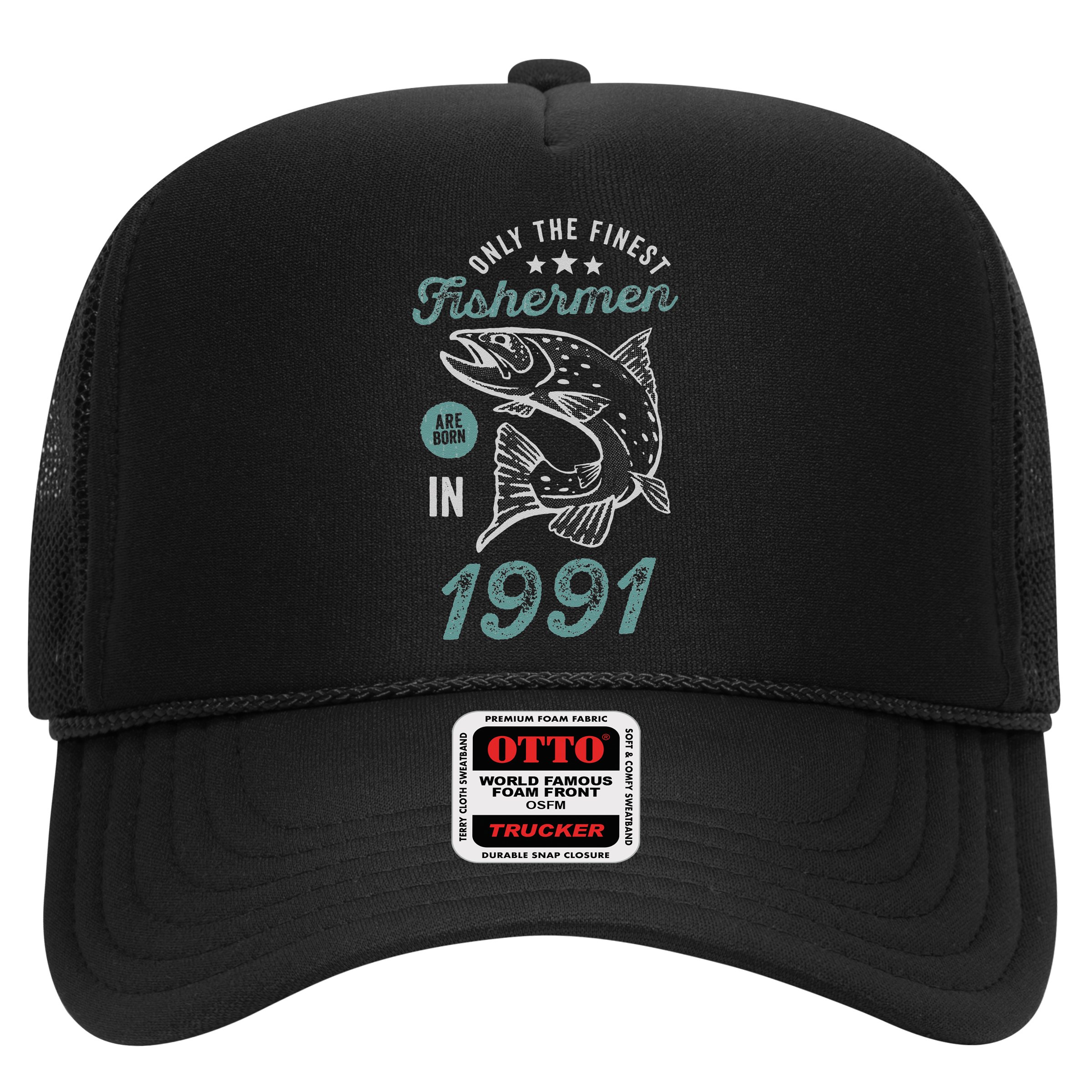 Born In 1991 30 Years Old Vintage 30th Birthday Fisherman Hat