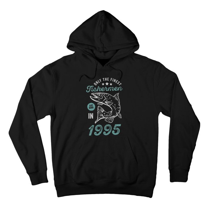 Born In 1995 26 Years Old Vintage 26th Birthday Fisherman Hoodie