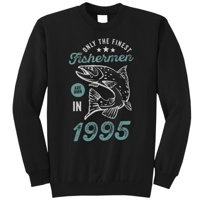 Born In 1995 26 Years Old Vintage 26th Birthday Fisherman Sweatshirt