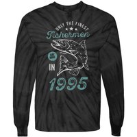 Born In 1995 26 Years Old Vintage 26th Birthday Fisherman Tie-Dye Long Sleeve Shirt