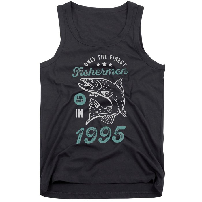 Born In 1995 26 Years Old Vintage 26th Birthday Fisherman Tank Top