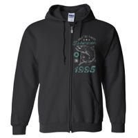 Born In 1995 26 Years Old Vintage 26th Birthday Fisherman Full Zip Hoodie