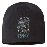 Born In 1997 24 Years Old Vintage 24th Birthday Fisherman Sustainable Beanie