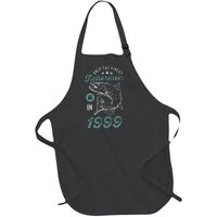 Born In 1999 22 Years Old Vintage 22nd Birthday Fisherman Full-Length Apron With Pockets