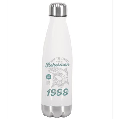 Born In 1999 22 Years Old Vintage 22nd Birthday Fisherman Stainless Steel Insulated Water Bottle