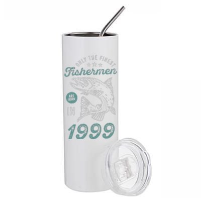 Born In 1999 22 Years Old Vintage 22nd Birthday Fisherman Stainless Steel Tumbler