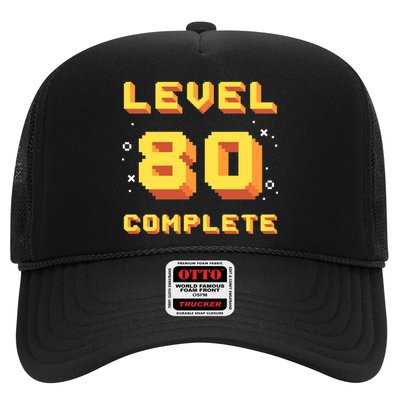 Born In 1941 Level 80 Complete 80th Birthday Retro Gaming Trucker Hat