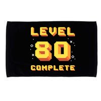 Born In 1941 Level 80 Complete 80th Birthday Retro Gaming Microfiber Hand Towel