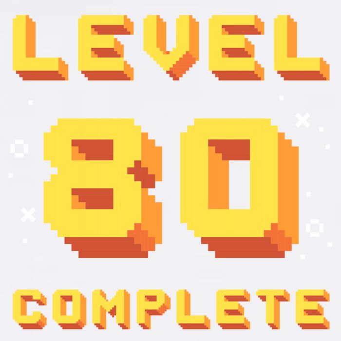 Born In 1941 Level 80 Complete 80th Birthday Retro Gaming Garment-Dyed Sweatshirt