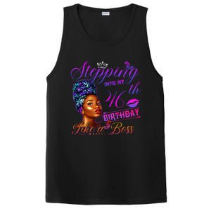 Born In 1975 Stepping Into My 46th Birthday Black Gift PosiCharge Competitor Tank