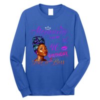 Born In 1975 Stepping Into My 46th Birthday Black Gift Long Sleeve Shirt