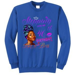 Born In 1975 Stepping Into My 46th Birthday Black Gift Sweatshirt