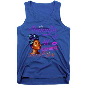 Born In 1975 Stepping Into My 46th Birthday Black Gift Tank Top