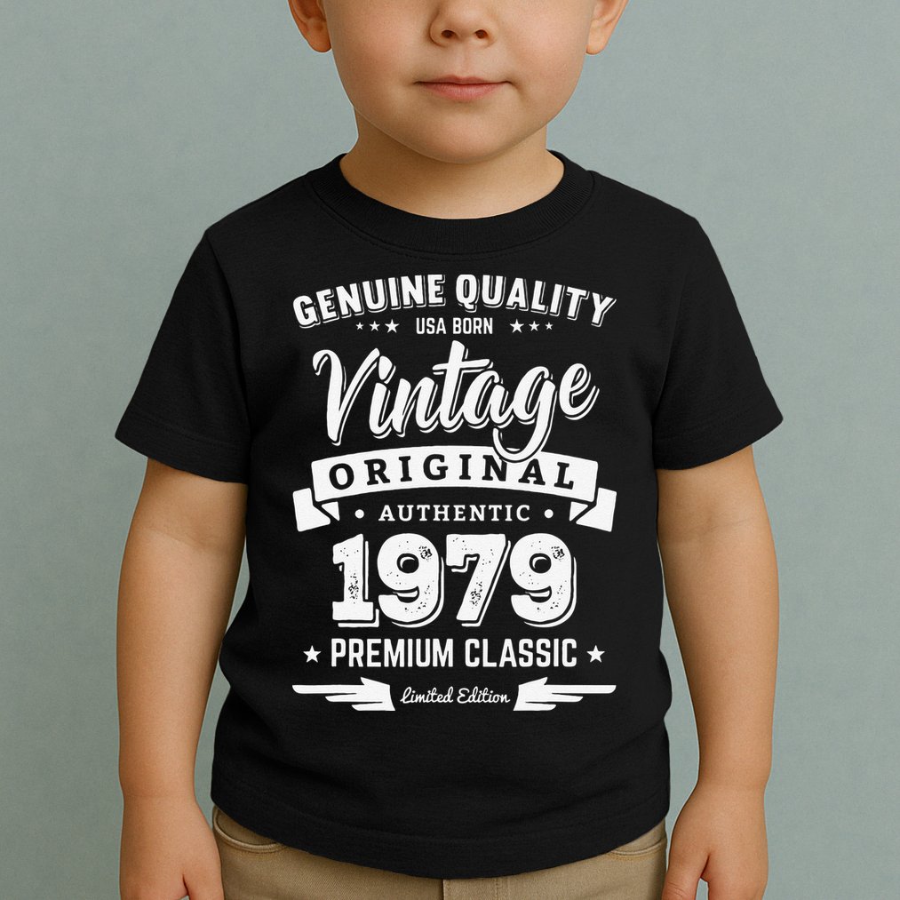 Born In 1979 Vintage Birthday Made In 1979 S Toddler T-Shirt