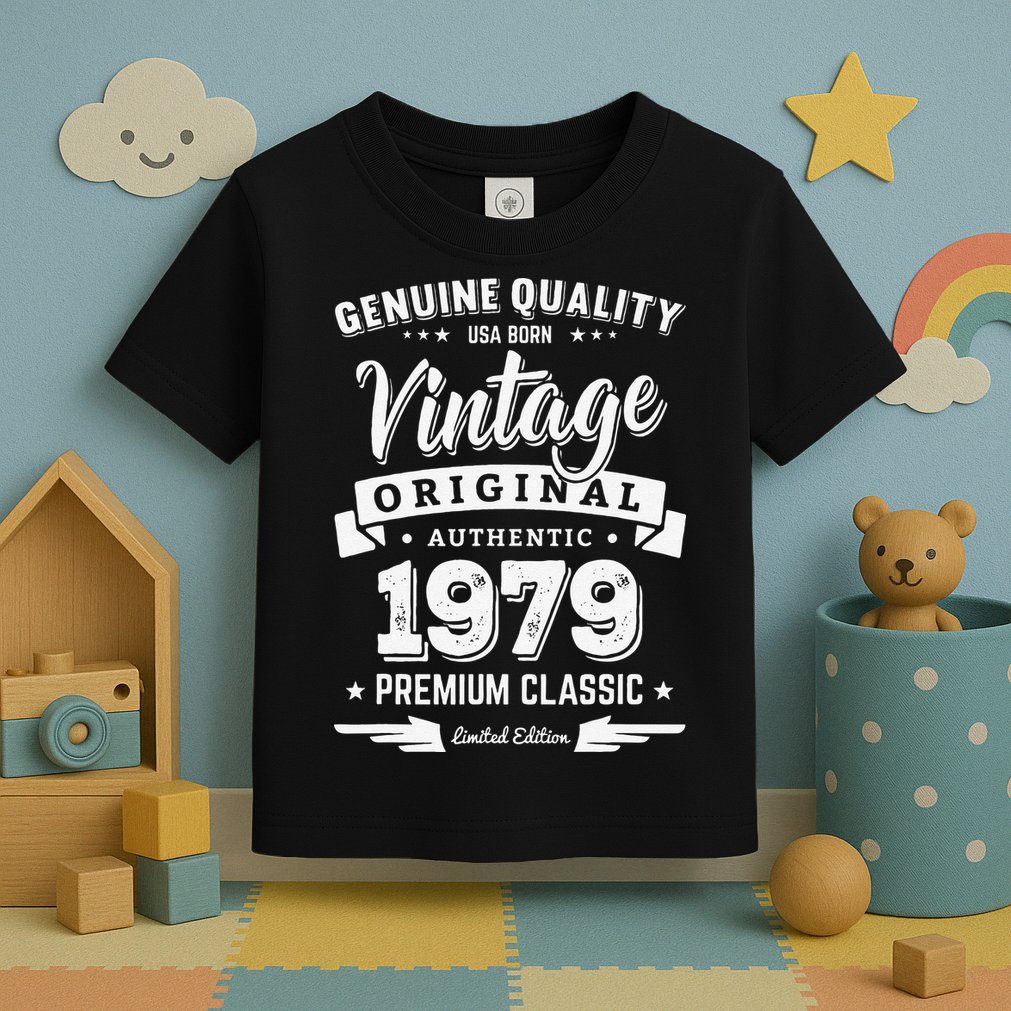 Born In 1979 Vintage Birthday Made In 1979 S Toddler T-Shirt