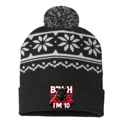 Bruh IM 10 USA-Made Snowflake Beanie