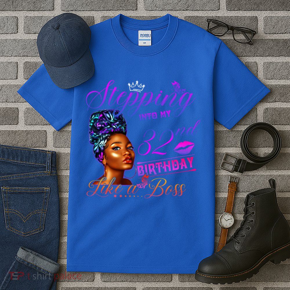 Born In 1989 Stepping Into My 32nd Birthday Black Gift Tall T-Shirt