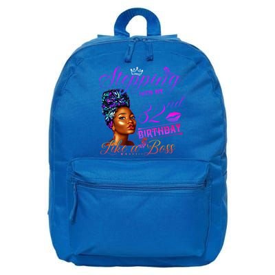Born In 1989 Stepping Into My 32nd Birthday Black Gift 16 in Basic Backpack