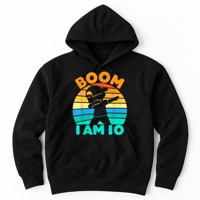 Boom I'm 10 Years Old 10th Birthday Party Dabbing K.i.d.s Boys Hoodie