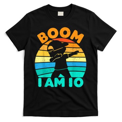 Boom I'm 10 Years Old 10th Birthday Party Dabbing K.i.d.s Boys T-Shirt