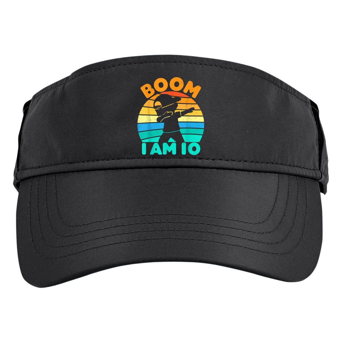 Boom I'm 10 Years Old 10th Birthday Party Dabbing K.i.d.s Boys Adult Drive Performance Visor