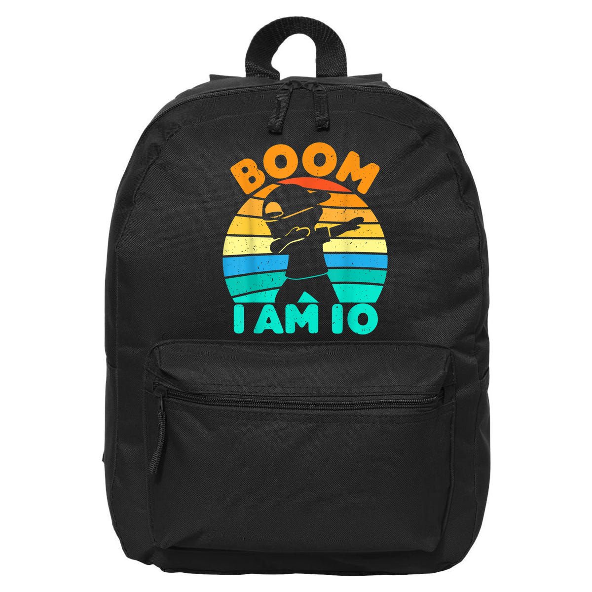 Boom I'm 10 Years Old 10th Birthday Party Dabbing K.i.d.s Boys 16 in Basic Backpack
