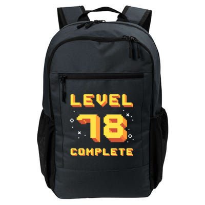 Born In 1943 Level 78 Complete 78th Birthday Retro Gaming Gift Daily Commute Backpack