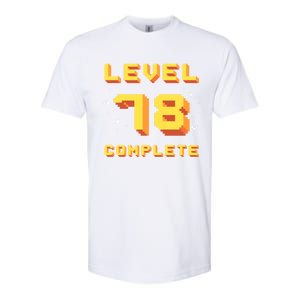 Born In 1943 Level 78 Complete 78th Birthday Retro Gaming Gift Softstyle CVC T-Shirt