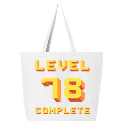 Born In 1943 Level 78 Complete 78th Birthday Retro Gaming Gift 25L Jumbo Tote