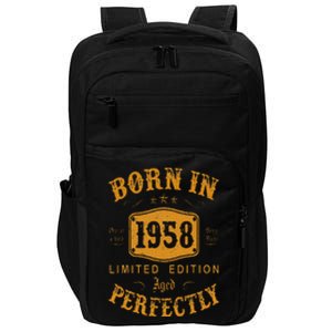 Born In 1958 65 Years Old 65th Birthday Gifts Impact Tech Backpack