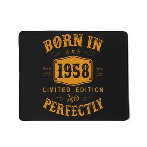 Born In 1958 65 Years Old 65th Birthday Gifts Mousepad