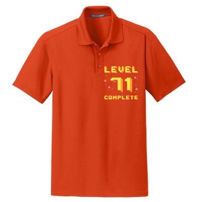 Born In 1950 Level 71 Complete 71th Birthday Retro Gaming Funny Gift Dry Zone Grid Polo